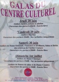 Galas du Centre Culturel