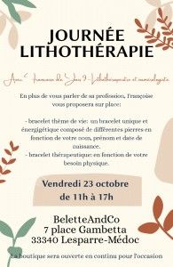 Journée Lithothérapie