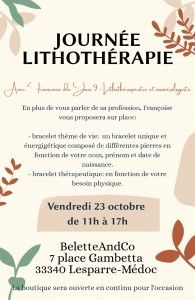 Journée Lithothérapie