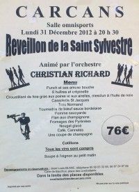 Réveillon Saint Sylvestre