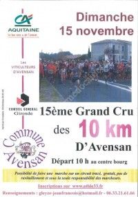 15ème Grand Cru des 10km d'Avensan