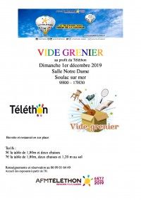 Vide-Grenier au profit du Téléthon 2019