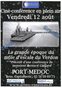 Cinéma en plein air sur le Môle d'escale du Verdon
