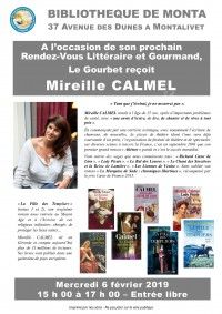 Mireille Calmel au rendez-vous littéraire du Gourbet