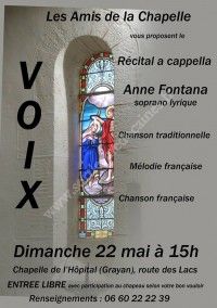 Récital a cappella de Anne Fontana