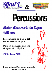 ATELIER DECOUVERTE CAJON