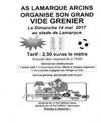 Vide grenier du Football AS LAMARQUE ARCINS