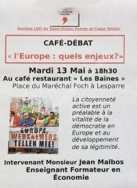 Café-Débat l'Europe : Quels Enjeux ?
