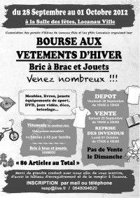 Bourse aux vêtements - Bric à Brac et Jouets