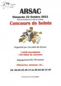 CONCOURS DE BELOTE