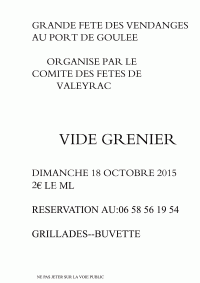 Brocante des Vendanges