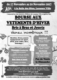 Bourse aux Vêtements d'Hiver, Bric à Brac & Jouets