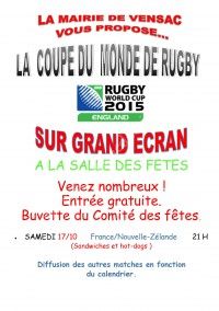 Retransmission Coupe du Monde de Rugby