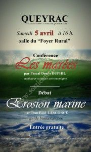 Conférence sur Les Marées - Débat sur l'Erosion