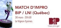 Match BIP vs LNI : improvisation théâtrale