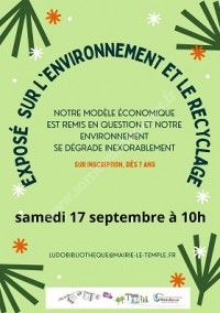 Conférence sur l'écologie et le recyclage
