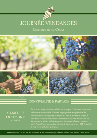 Journée Vendanges au Château de la Croix