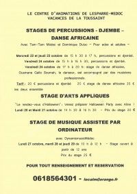 Stage d'Arts Appliqués