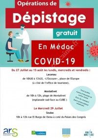 COVID19 : Opération de dépistage