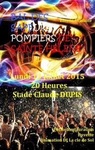 Bal du 13 juillet Des Pompiers de Ste Hélène