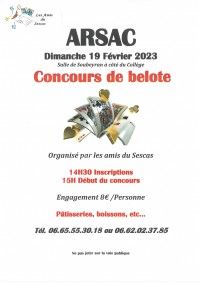 CONCOURS DE BELOTE