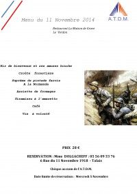 REPAS 11 NOVEMBRE 2014