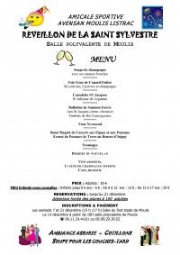 REVEILLON DE LA SAINT SYLVESTRE