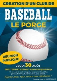 Réunion Publique : Création d'un club de Baseball