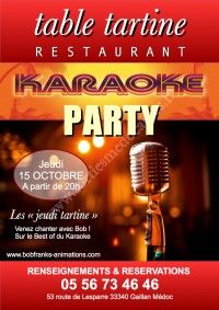 Karaoke Table Tartine