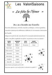 Les ValoriSaisons La Fête de l'hiver
