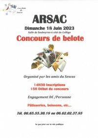 CONCOURS DE BELOTE