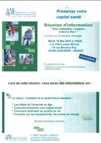 Réunion d'Information : Voir, Entendre, Croquer ... C'est la Vie !
