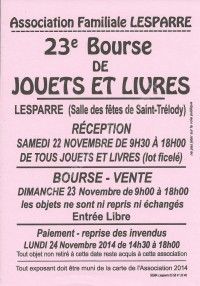 23ème Bourse de Jouets et Livres