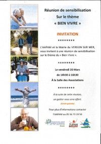 Réunion de Sensibilisation sur le Thème du Bien Vivre