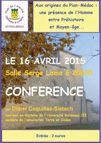 Conférence : Aux Origines du Pian-Médoc