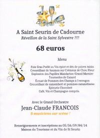 REVEILLON DE LA ST SYLVESTRE 2015