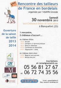 1ère Rencontre des Tailleurs de France en Bordelais