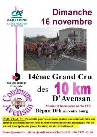 14ème Grand Cru des 10km d'Avensan