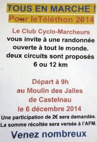 Tous en Marche pour le Téléthon 2014