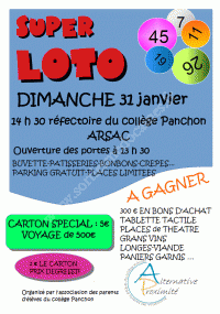 Loto du collège d'Arsac