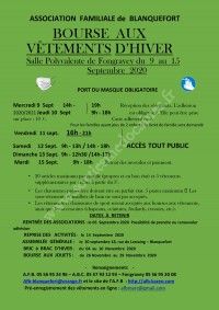 Bourse aux Vêtements d'Hiver 2020