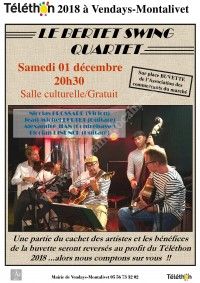 Concert Bertet Swing Quartet au profit du Téléthon