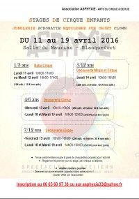 Stages de Cirque Enfants