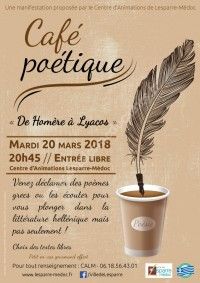 Café Poétique De Homère à Lyacos