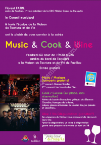 Music & Cook & Wine