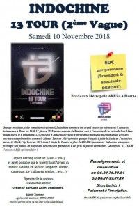 Indochine, De Retour à Bordeaux ! départ en bus du médoc