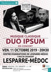 Concert classique : Duo Ipsum