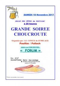 Soirée Choucroute