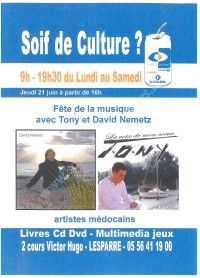 Fête de la musique avec Tony et David Nemetz