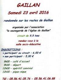 Randonnée sur les routes de Gaillan